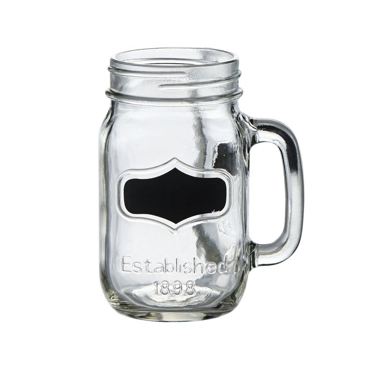 Style Setter 4 Piece 16oz. Glass Mason Jar Glassware Set & Reviews